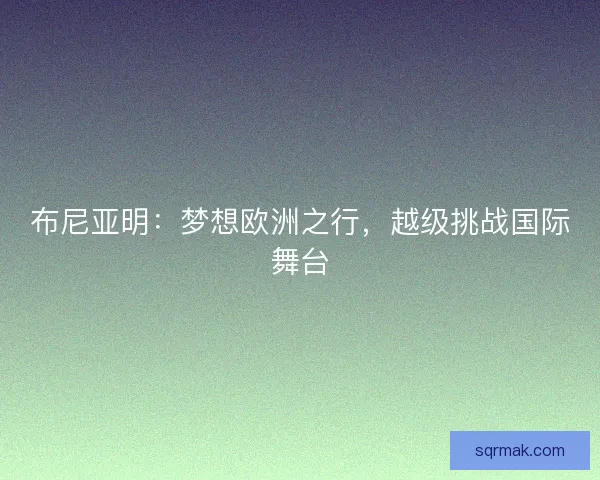 布尼亚明：梦想欧洲之行，越级挑战国际舞台